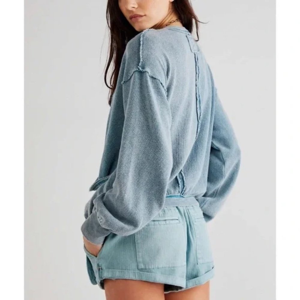 Free People Anyway Tee in Deep Teal. NWT - Picture 3 of 9